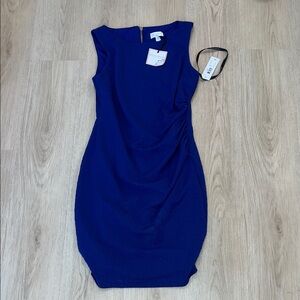 NWT Bisou Bisou 10 Elegant Blue Sleeveless Dress
